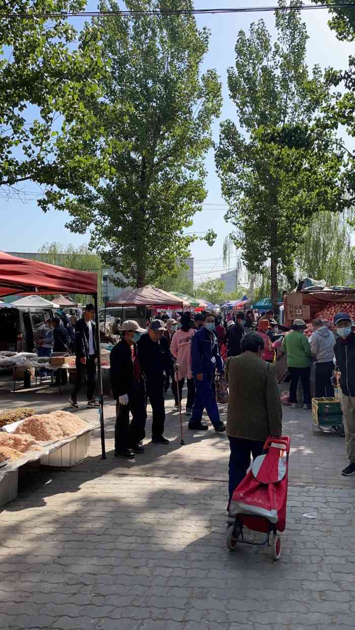 沙河南一体休闲广场大集-"在沙河这边住好几年了,每周