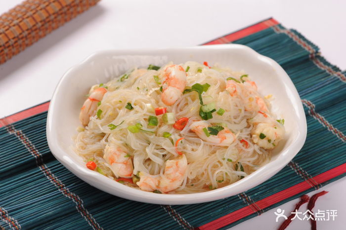 白玉串城朝鲜族风味餐厅虾仁拌粉丝图片