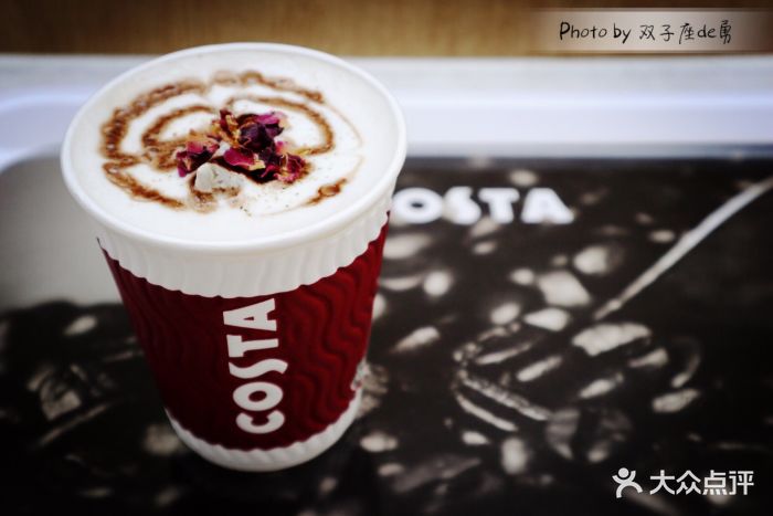 costa coffee(和平大悦城店)玫瑰黑巧茶拿铁图片 第3张