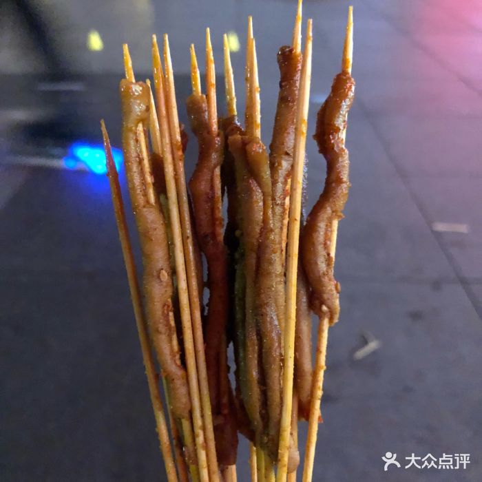 秘制鸭肠烤鸭肠