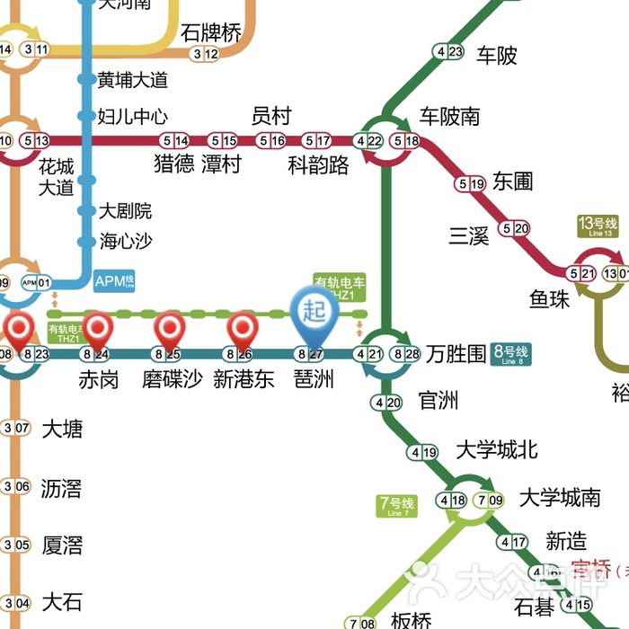 琶洲-地铁站