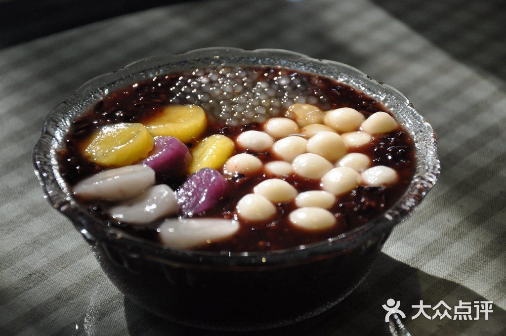白粿芋圆紫米粥