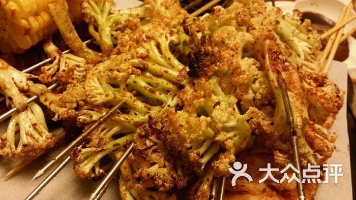 碳烤有机花菜(串)