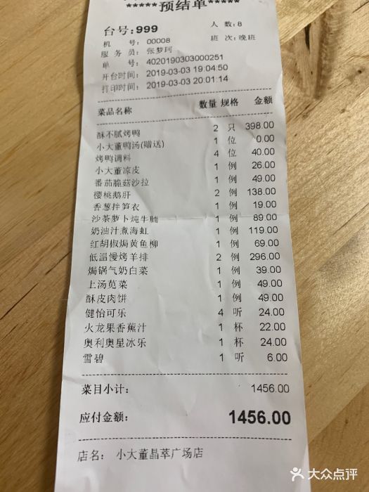 小大董(luone凯德店)菜单图片