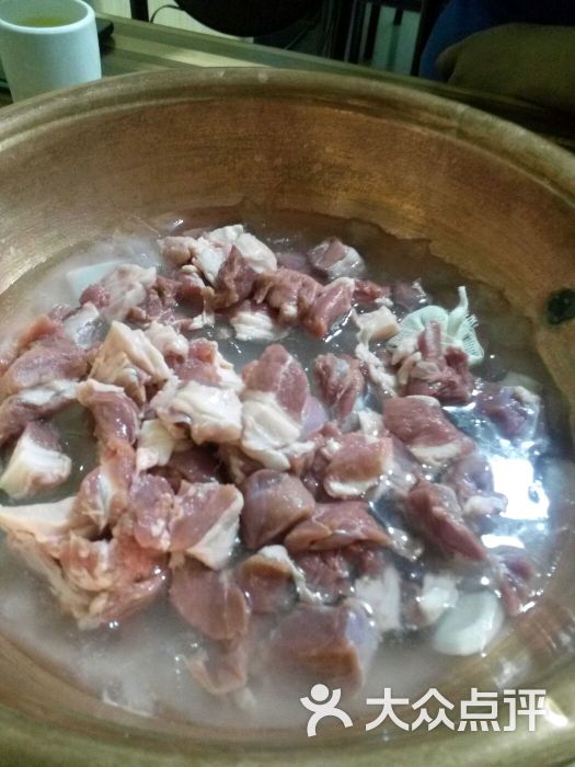 冰块煮羊肉