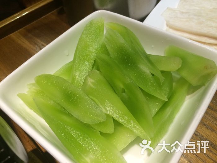 九门红毛肚火锅-莴笋图片-上海美食-大众点评网