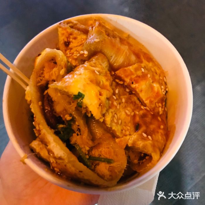 东北旺仔烤冷面肉松烤冷面图片