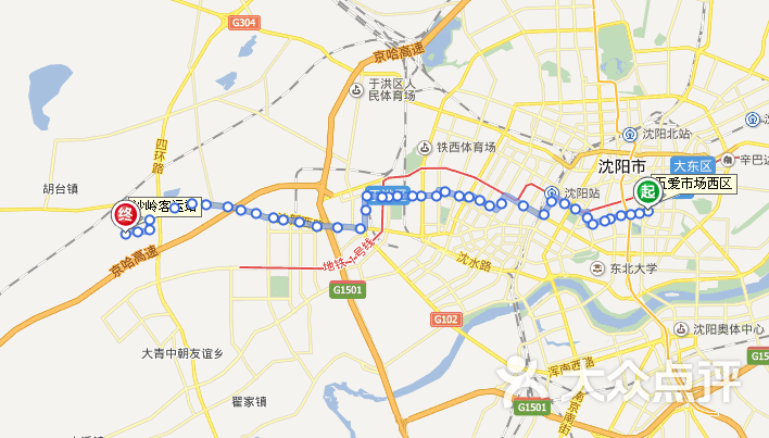 501路 线路图