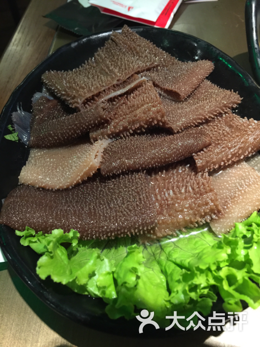 左庭右院潮汕鲜牛肉火锅(簋街店)黑毛肚图片 第481张