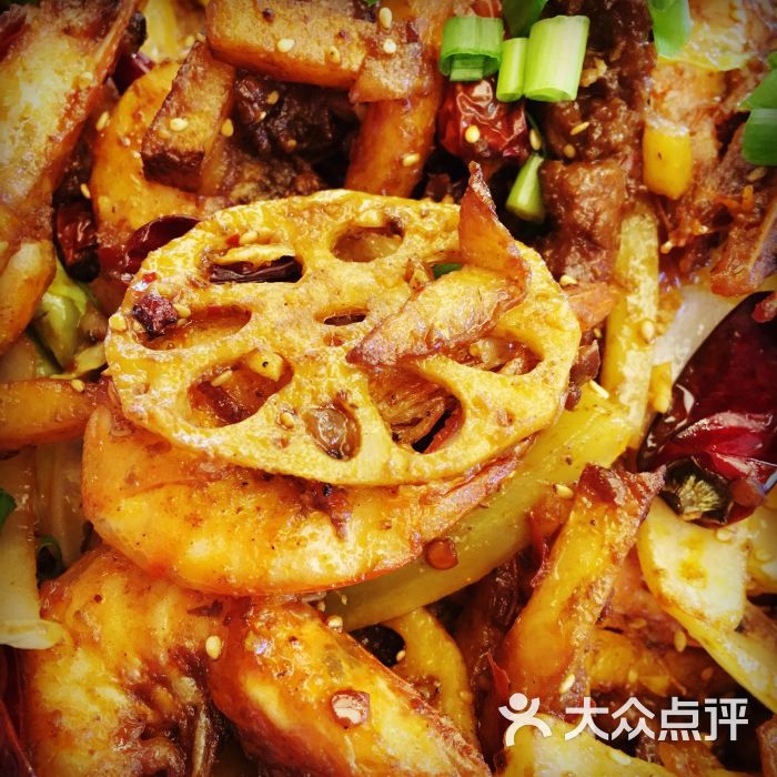 干锅牛肉虾(大份)