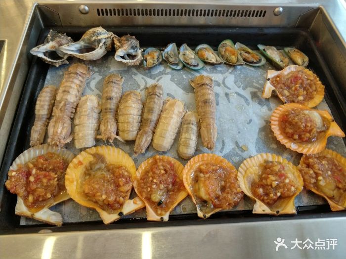 爱尚烤自助海鲜烤肉涮涮锅(顺城街店)碳烤扇贝图片 第1张