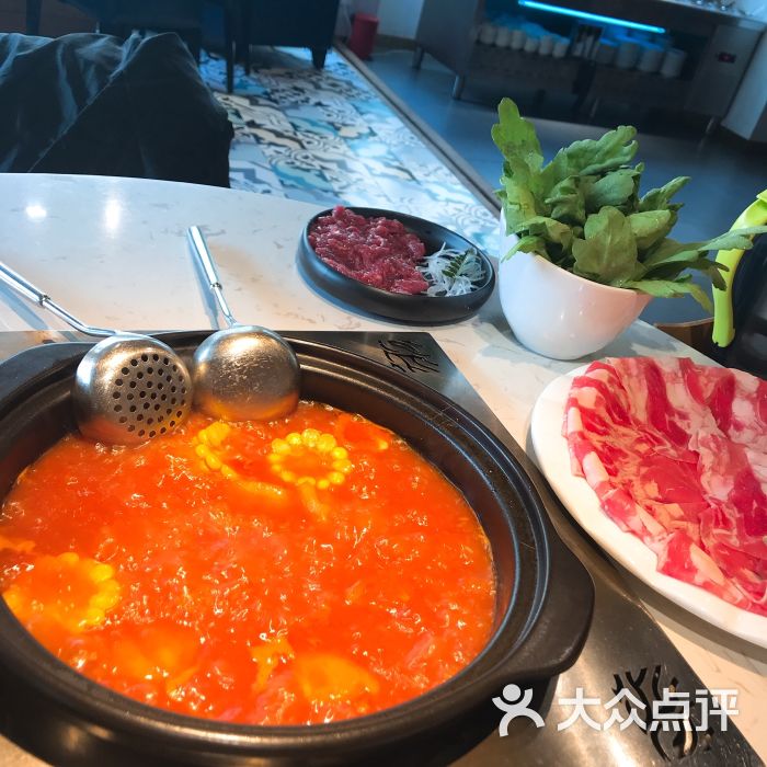 叫座儿鲜煲火锅(亚运村店)番茄锅图片 - 第1张