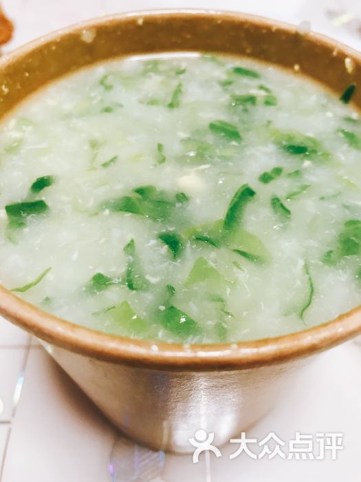曼玲粥店(团结路店)蛋花青菜粥图片 - 第2张