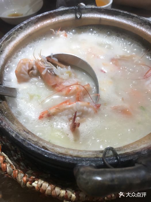 怀冬潮菜-海鲜砂锅粥(鲜味店)排骨虾粥图片