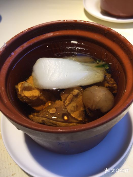 菜胆瑶柱炖汤