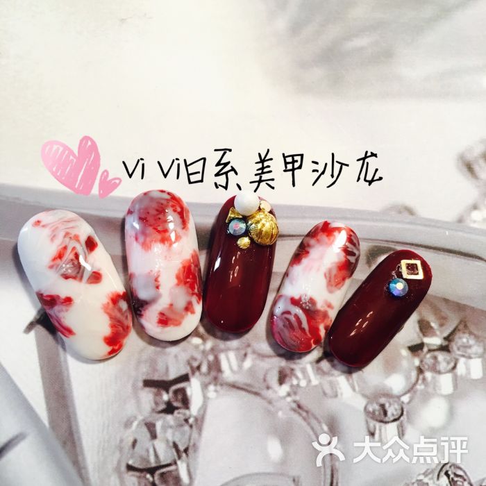店内美甲师作品