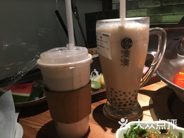 凑凑火锅·茶憩(湖滨银泰店)大红袍珍珠奶茶图片 - 第7张