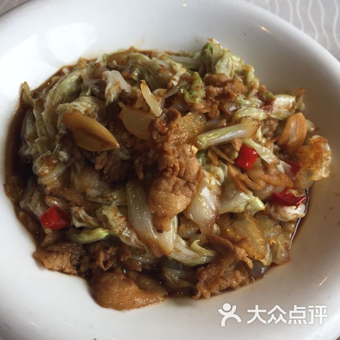 便宜坊烤鸭店(哈德门店)老厨师炒白菜图片 - 第1366张