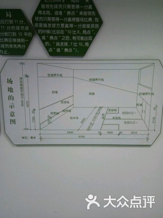 西岗体育馆壁球馆场地示意图图片 - 第5张