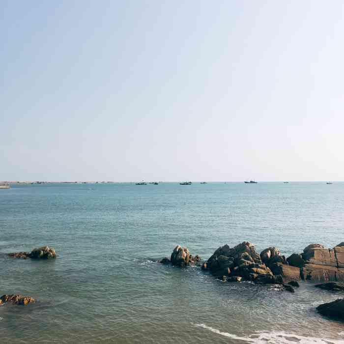 多岛海风景区-"岚山区的免费海滩景点,离岚山港很近,.