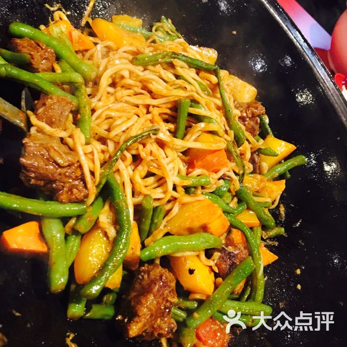 牛肉南瓜焖面成品