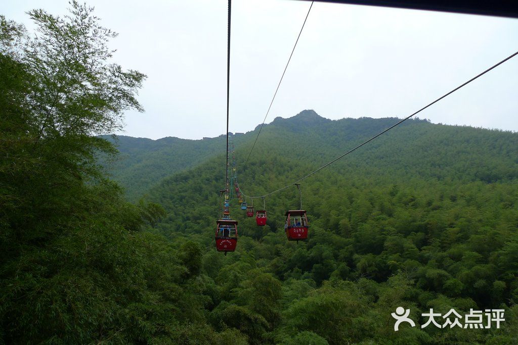 天目湖南山竹海上山缆车图片 - 第1张