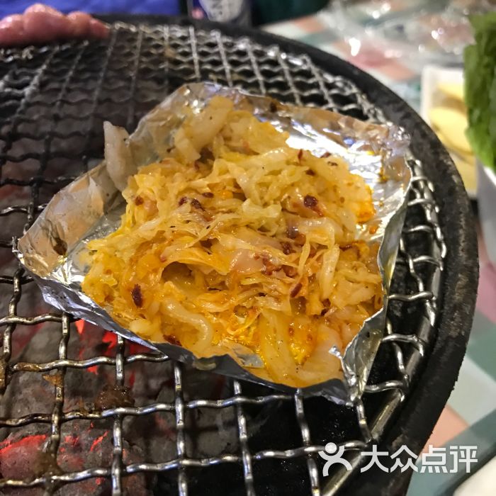 锡纸烤酸菜