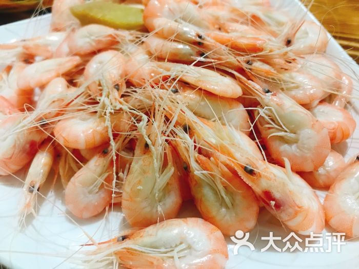 温州海鲜黄牛馆白米虾图片 - 第1张