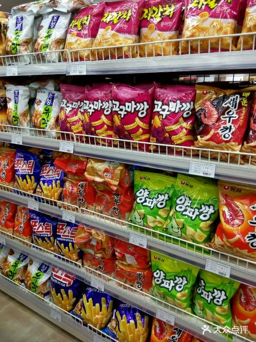明体用韩国超市零食图片