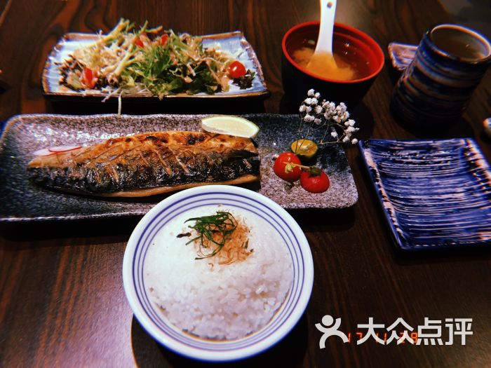 盐烧青花鱼套餐