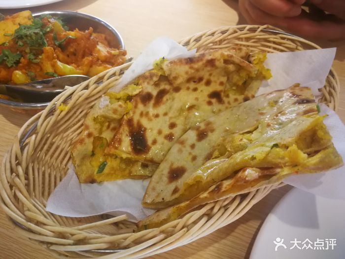 namaste best of indian thai turkish 元一融合菜土豆帕拉塔饼图片