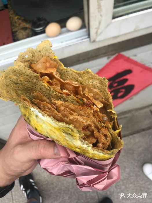 胡五煎饼果子-双鸡蛋果蓖儿图片-天津美食-大众点评网
