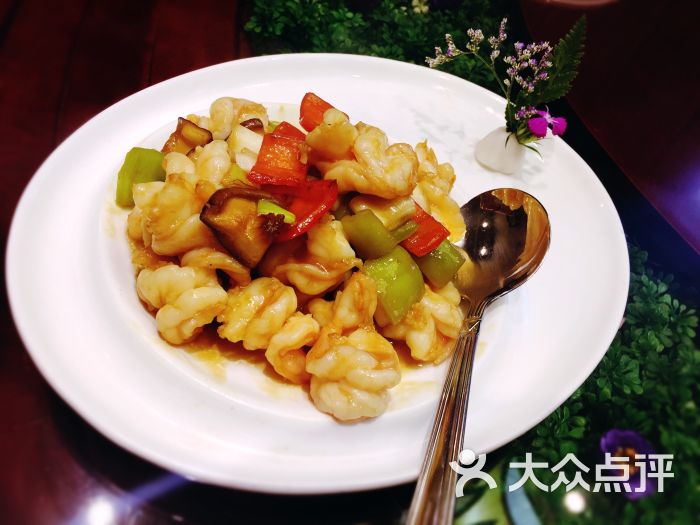 葱香菌菇虾仁