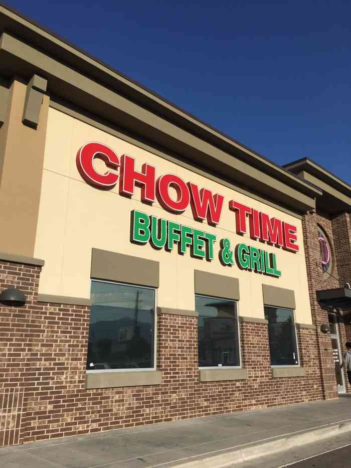 chow time buffet and grill-"在美国这么多天,第一次