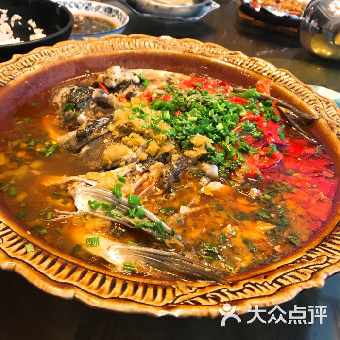 桐庐土菜馆-双椒鱼头图片-杭州美食-大众点评网