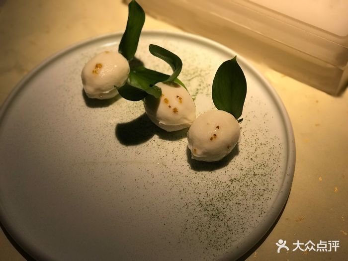桂语山房高级餐厅抹茶桂花山药图片