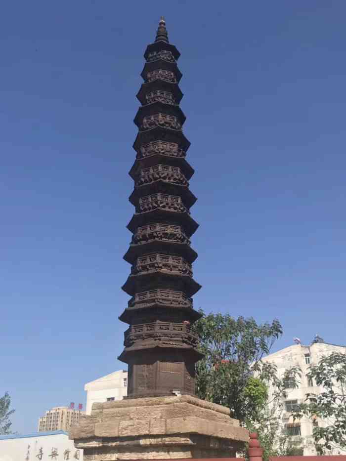 护国隆兴寺-"当地人叫隆兴寺为大佛寺,门前对面是一个