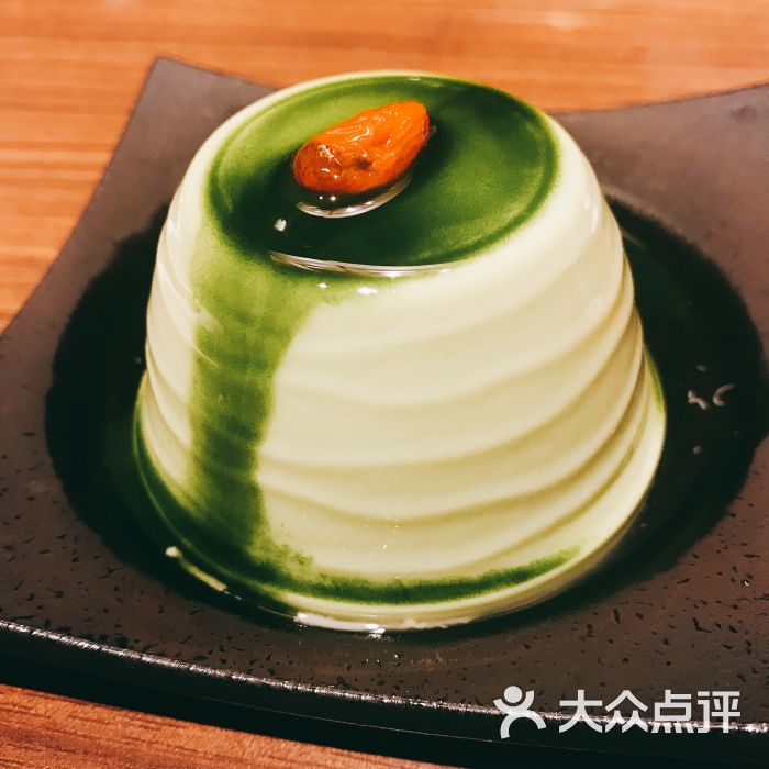 抹茶杏仁豆腐