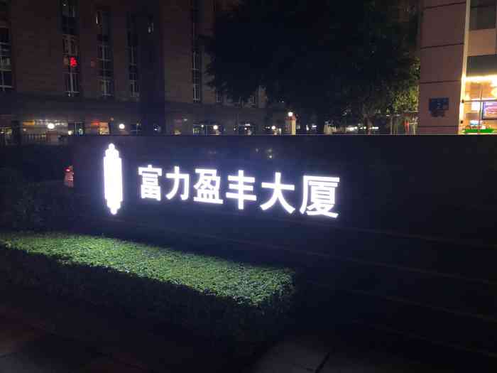 富力盈丰大厦-a座-"这次选中的公寓在这座大厦里,门口的保安值.