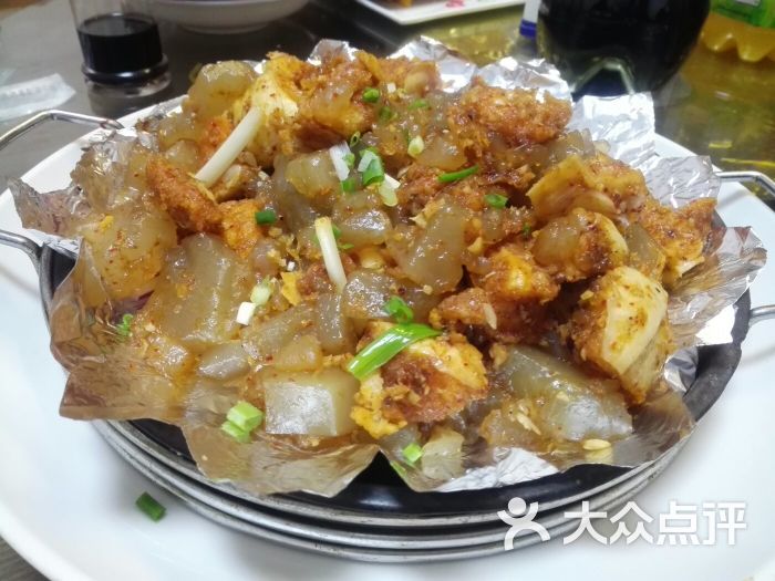 铁板凉粉炒馍