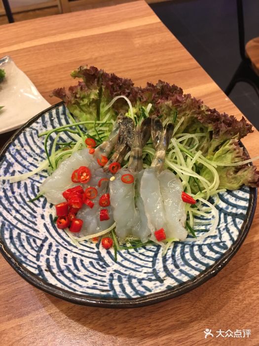 泰式生虎虾刺身