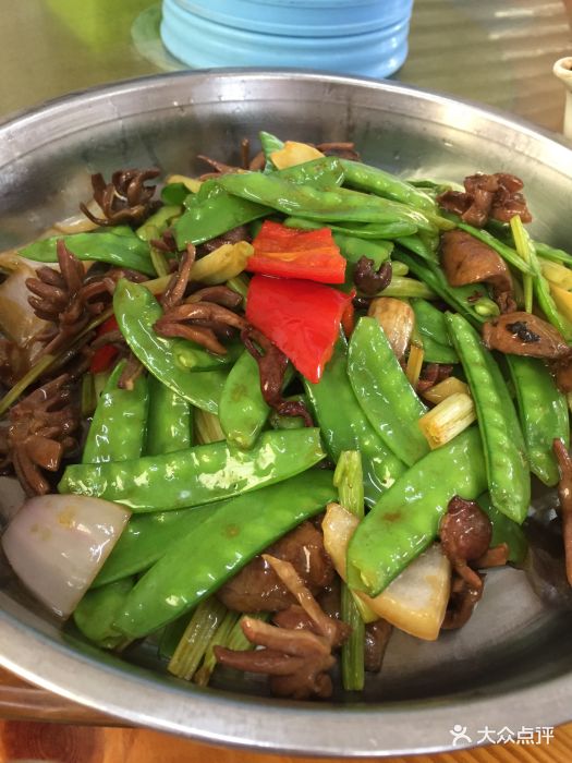 铁臂烧鸡皇-香芹兰豆炒鹅杂-菜-香芹兰豆炒鹅杂图片