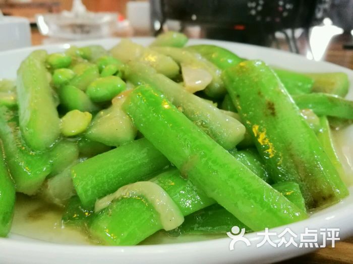 随园菜馆丝瓜毛豆图片 第8张