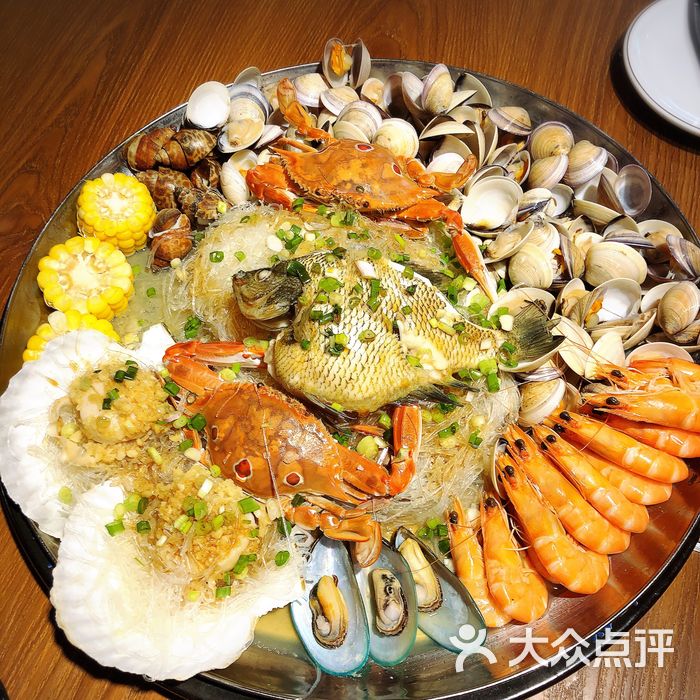 海极鲜蒸汽美食坊样样红海鲜大盘菜图片-北京海鲜