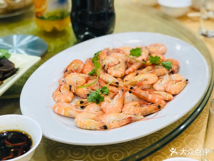 白灼鲜沙虾
