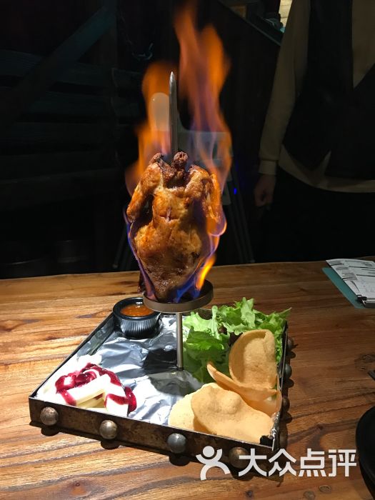 火烧鹦鹉(烤鸡)