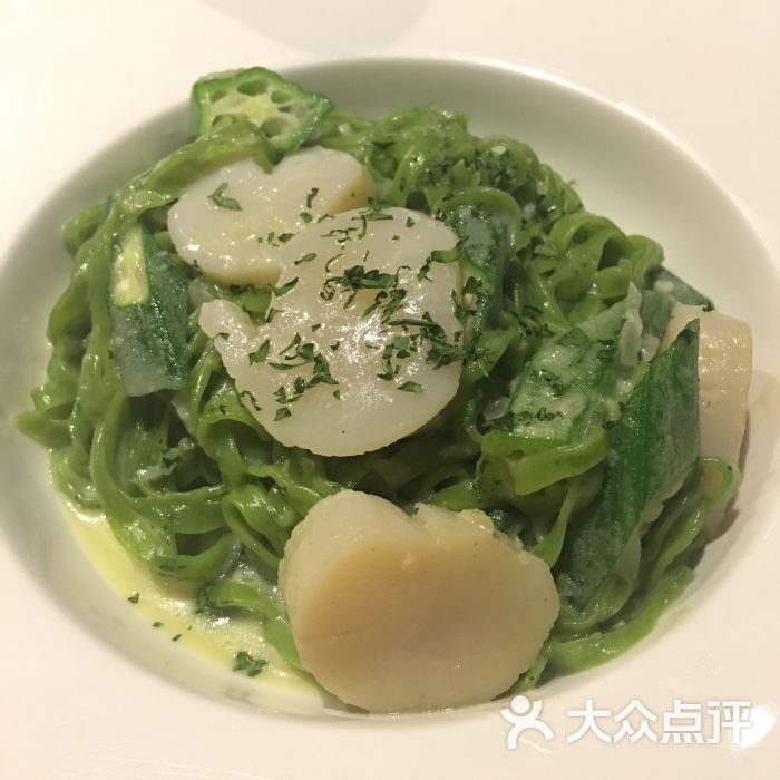 菠菜汁青葵宽面