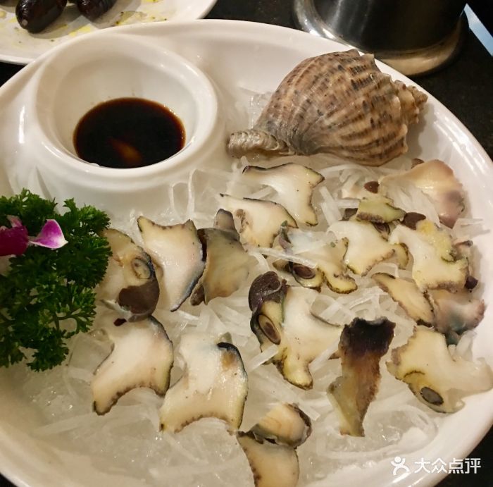 慕炭东北烤肉·烤串黄蚬子(八卦一路园岭站店)大海螺刺身图片 - 第