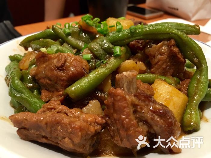 小家常图片排骨(方庄店)菜谱炖菜馆土豆-第3张油浸鱼豆角图片