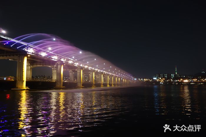 盘浦大桥月光彩虹喷泉图片 第7张